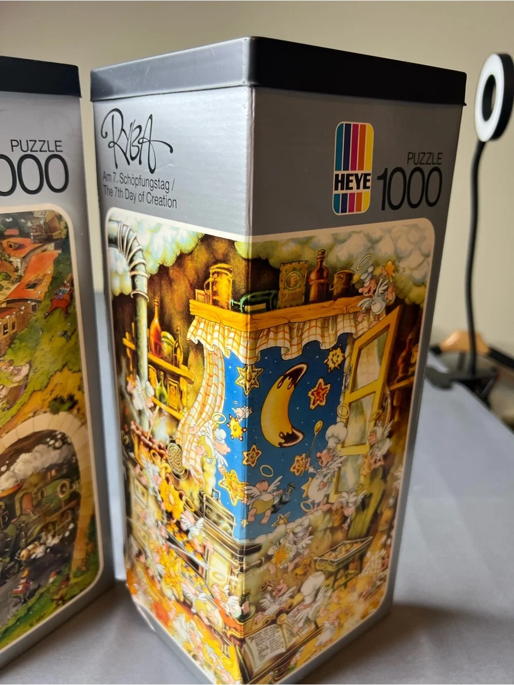Vintage Heye German Collector Puzzle Lot Blachon Loup Ryba 500/1000 Pc